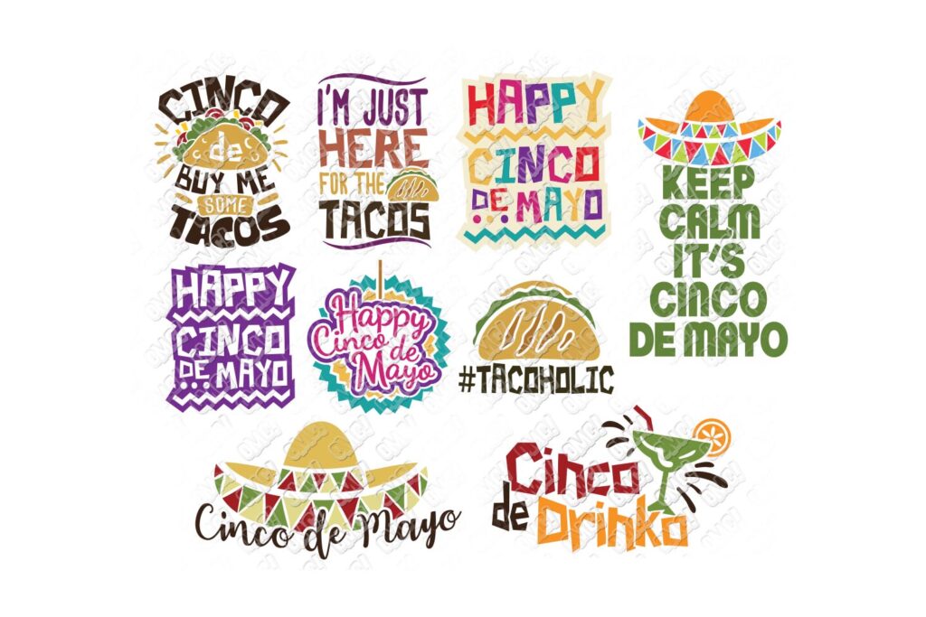 Cinco de Mayo SVG Files in SVG/DXF/EPS/JPG/PNG • OhMyCuttables