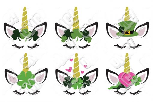 Unicorn St Patricks Day in SVG/DXF/EPS/JPG/PNG