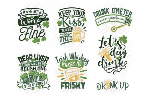 St Patricks Day Drinking SVG Quotes Shirt in SVG/DXF/EPS/JPG/PNG