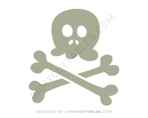 Skull and Crossbones SVG Free