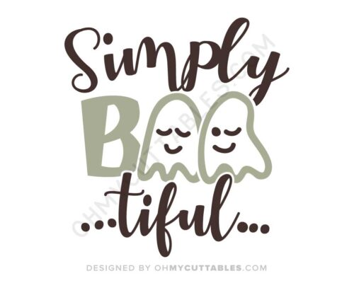 Simply Boo-tiful SVG Free