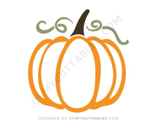 Pumpkin Outline SVG Free