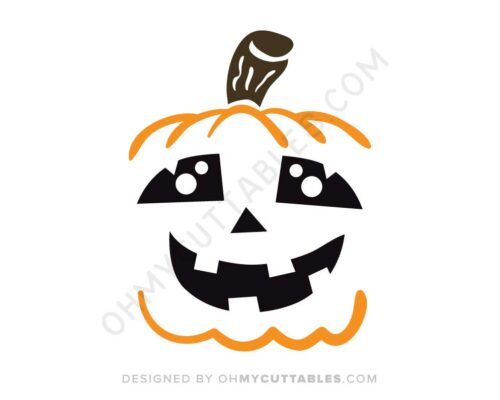Pumpkin Face SVG Free
