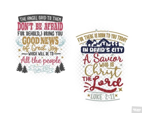 christmas bible verse svg