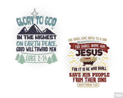 christmas bible verse svg