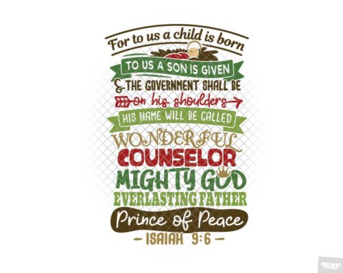 christmas bible verse svg