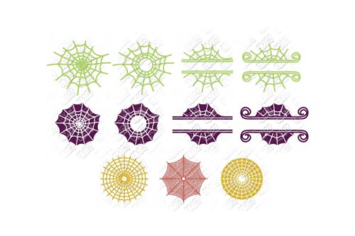 Spider Web SVG Monogram