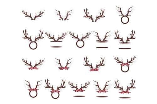 Antler Monogram SVG
