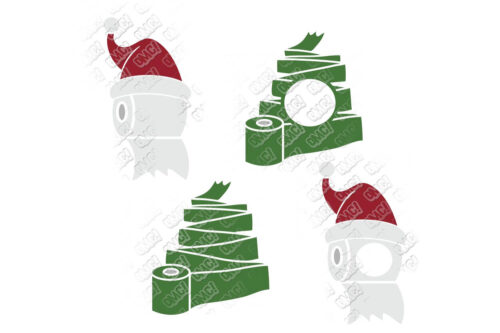 Christmas Toilet Paper SVG
