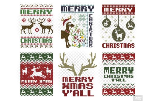 Reindeer Ugly Sweater SVG