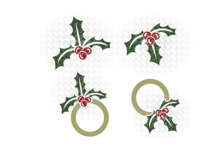Mistletoe SVG Bundle in SVG/DXF/EPS/JPG/PNG • OhMyCuttables