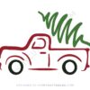 Christmas Tree Truck SVG Free