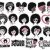 afro woman svg