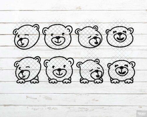 bear face svg