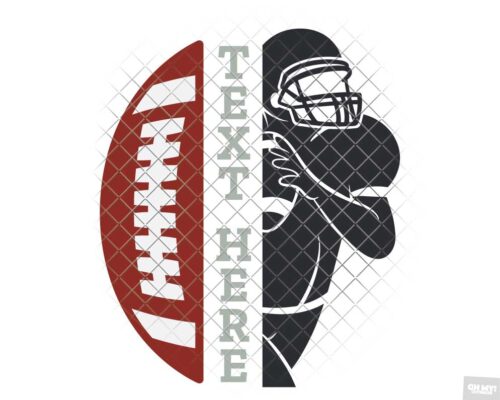 half football svg half player