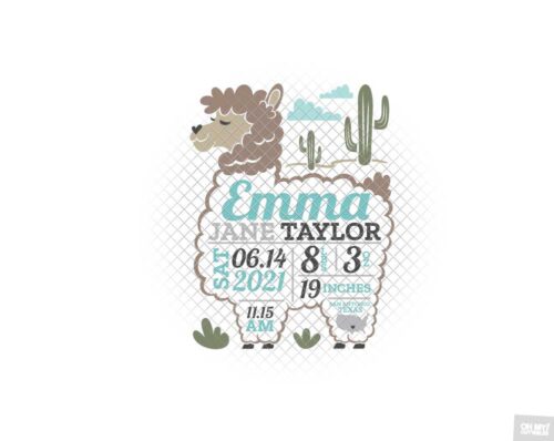 llama birth stats svg