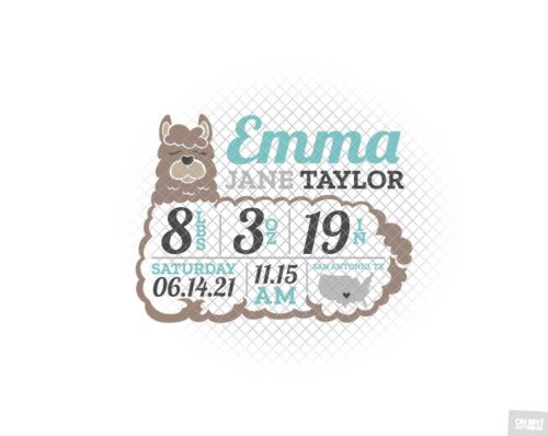 llama birth stats svg